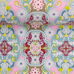 Baumwolle - Julia Ornamente rosa